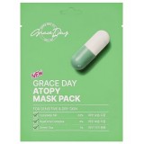 Тканевая маска для атопичной и чувствительной кожи с церамидами Grace Day Atopy Mask Pack 25 мл
